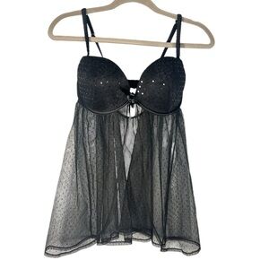 NWT Victoria’s Secret Sexy Little Things Babydoll Sheet Lingerie Tank 36D